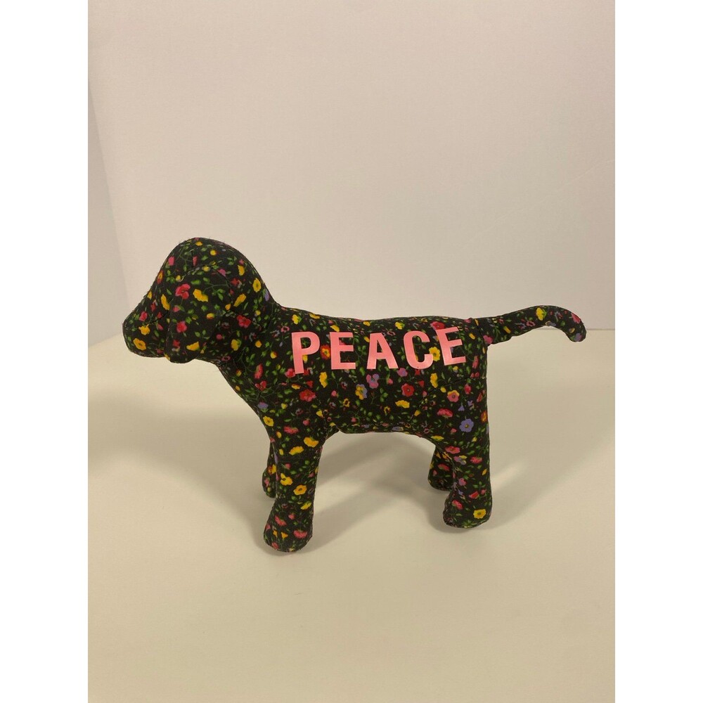 Victoria’s Secret PINK “Peace” Floral Dog Plush Collectible